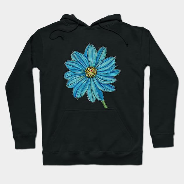 Beautiful Flower Drawing Hoodie by PhotoSphere